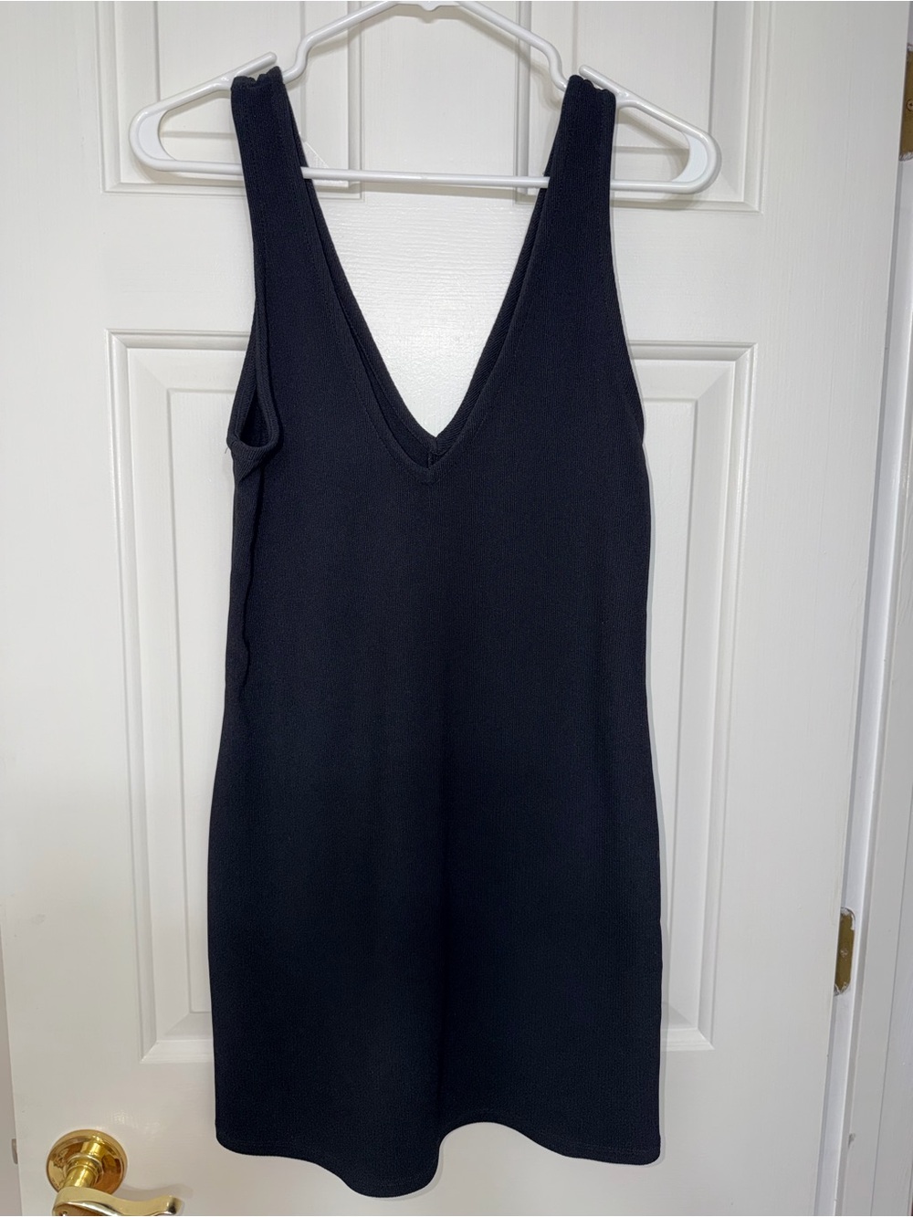 wild fable Black V-Neck Mini Dress